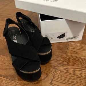 Pedro Garcia Denia wedge platform sandals EU 36